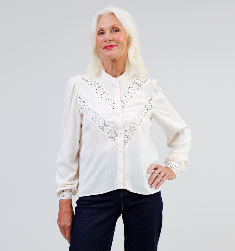 Vila Flira Ecru Blouse voor dames (332519)