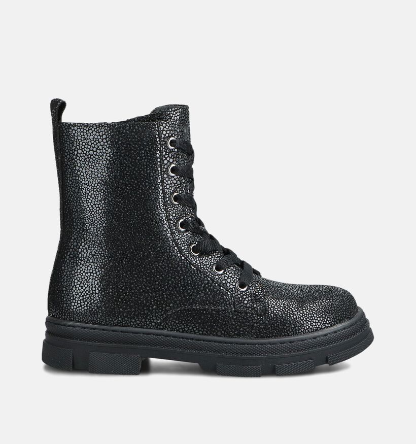 Milo & Mila Zwarte Veterboots voor meisjes (364124)