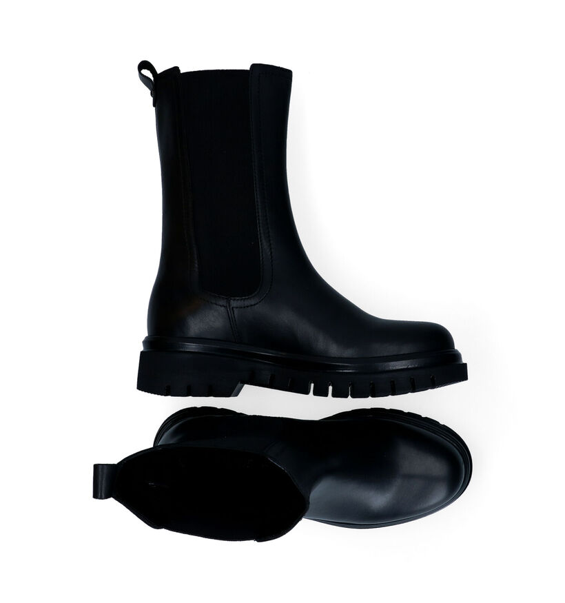 Gabor Best Fitting Zwarte Chelsea Boots in leer (297395)
