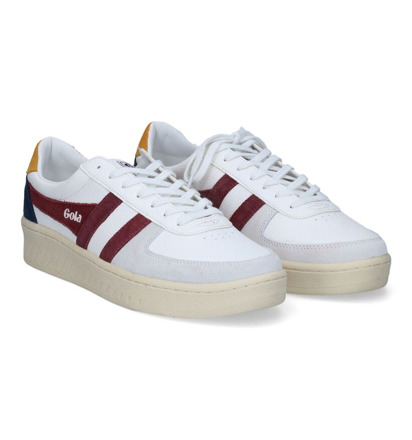 Gola Grandslam Trident Baskets en Blanc pour hommes (320371) - pour semelles orthopédiques