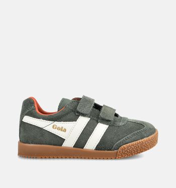 Gola Harrier Low Baskets dark khaki/off white/moody orange