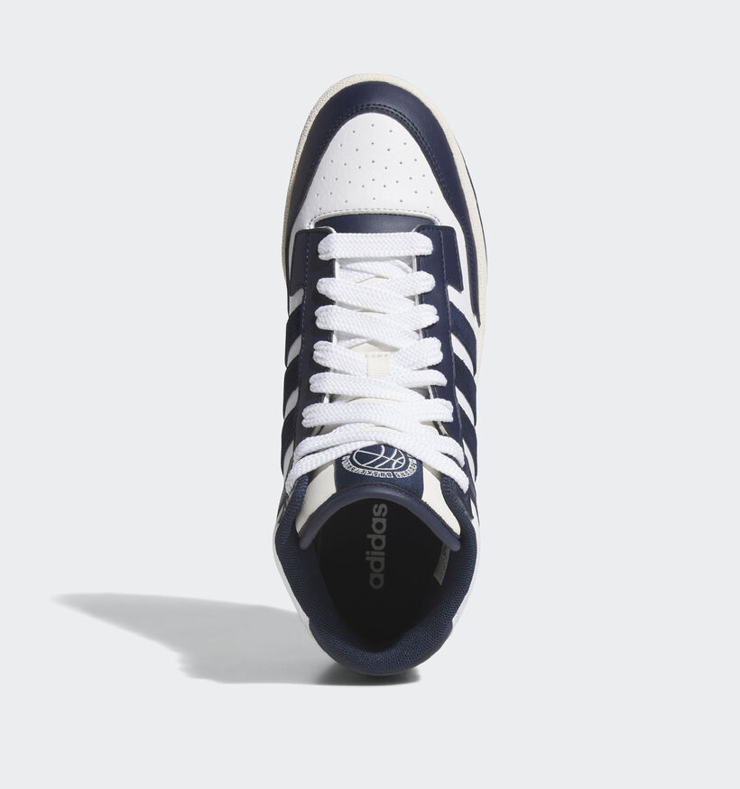 adidas Rapid Court Mid Baskets montantes en Bleu foncé pour hommes (357283) - pour semelles orthopédiques