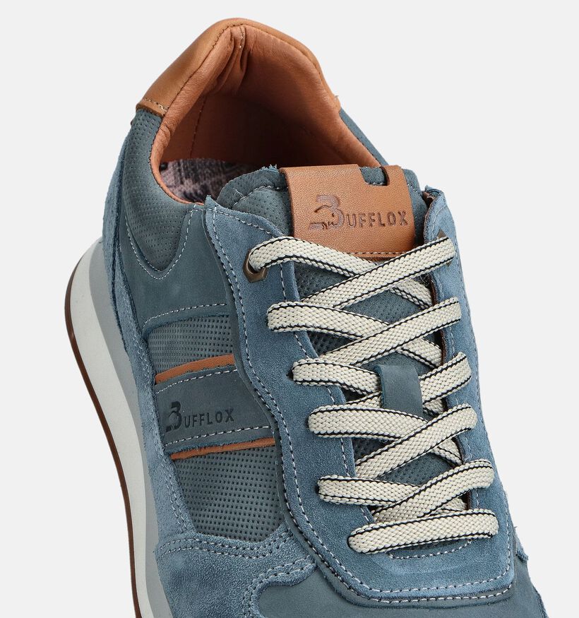 Bufflox Madrid 3 Blauwe Veterschoenen voor heren (370227) - geschikt voor steunzolen