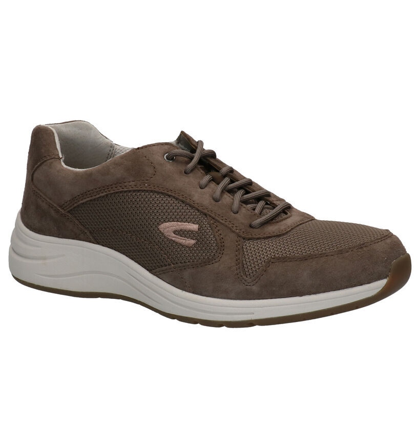 Camel Active Fusion Taupe Veterschoenen in daim (271299)