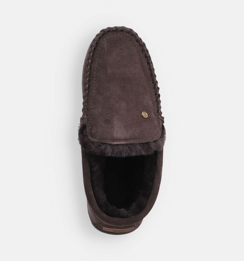 Grizzly Gesloten pantoffels Bruin voor heren (363337)