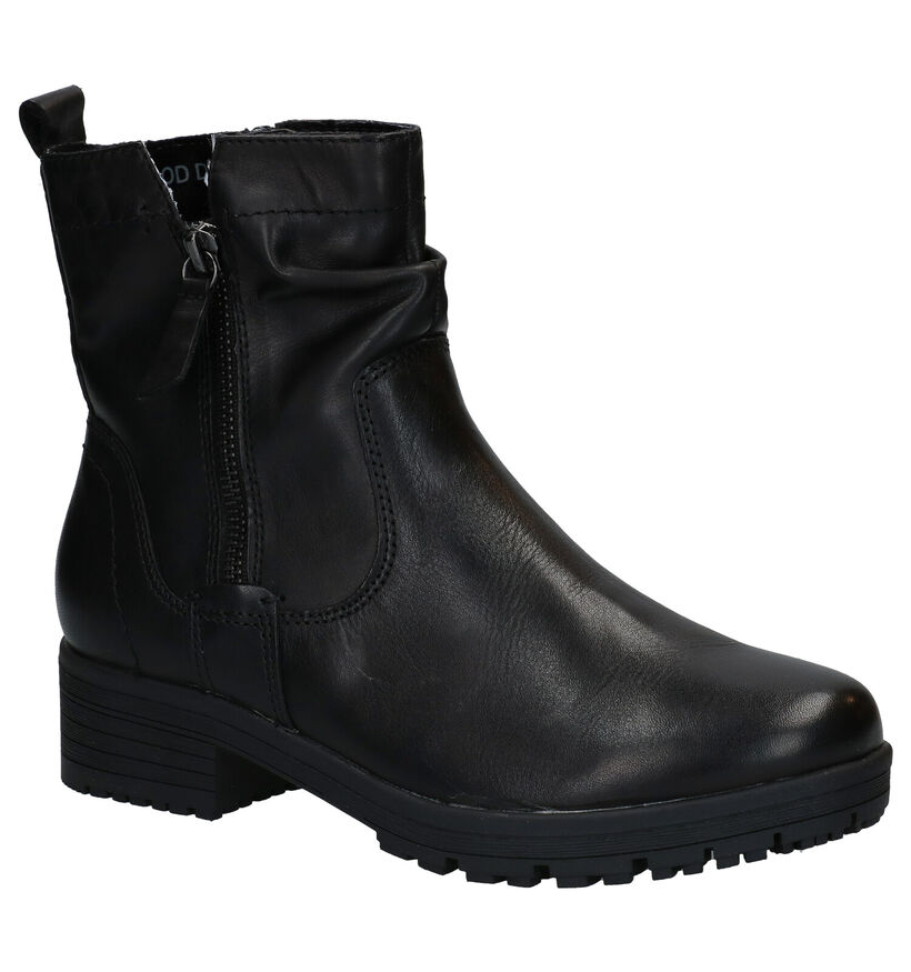 Jana Zwarte Boots in leer (280905)