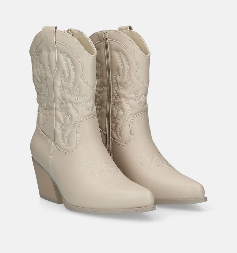 Posh by Poelman Ecru Cowboylaarzen voor dames (331356)
