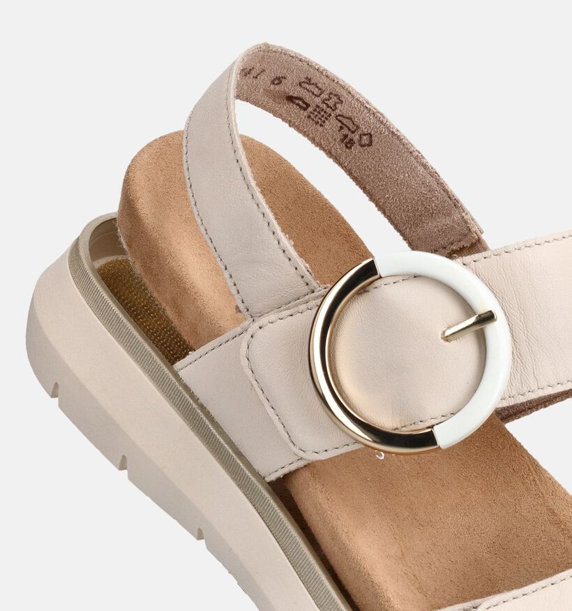 Remonte Sandales en &Eacute;cru pour femmes (370474) - pour semelles orthop&eacute;diques