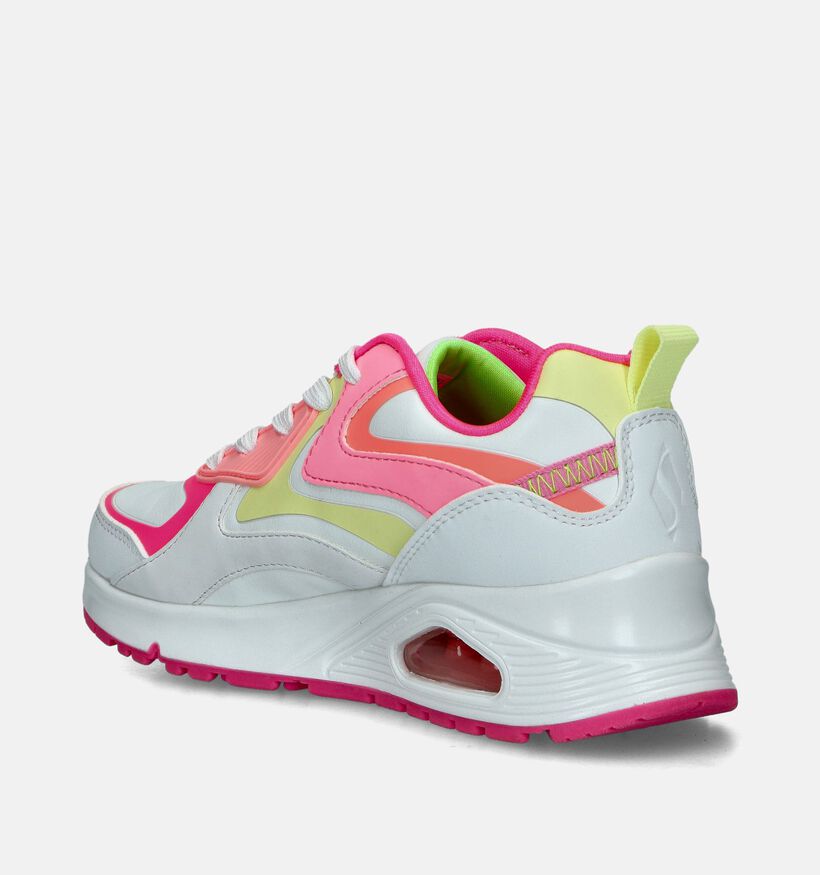 Skechers Uno Gen1Color Surge Witte Sneakers voor meisjes (350336) - geschikt voor steunzolen