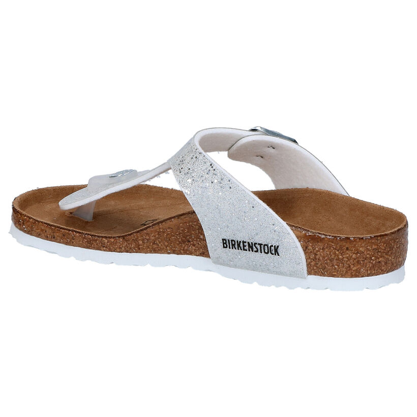 Birkenstock Gizeh BS Witte Teenslippers voor meisjes (338081)