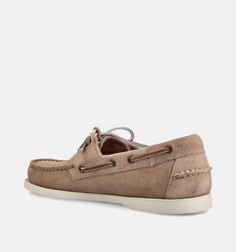 Sebago Dockside Portland Flesh Out Chaussures bateau en Taupe pour hommes (370265)