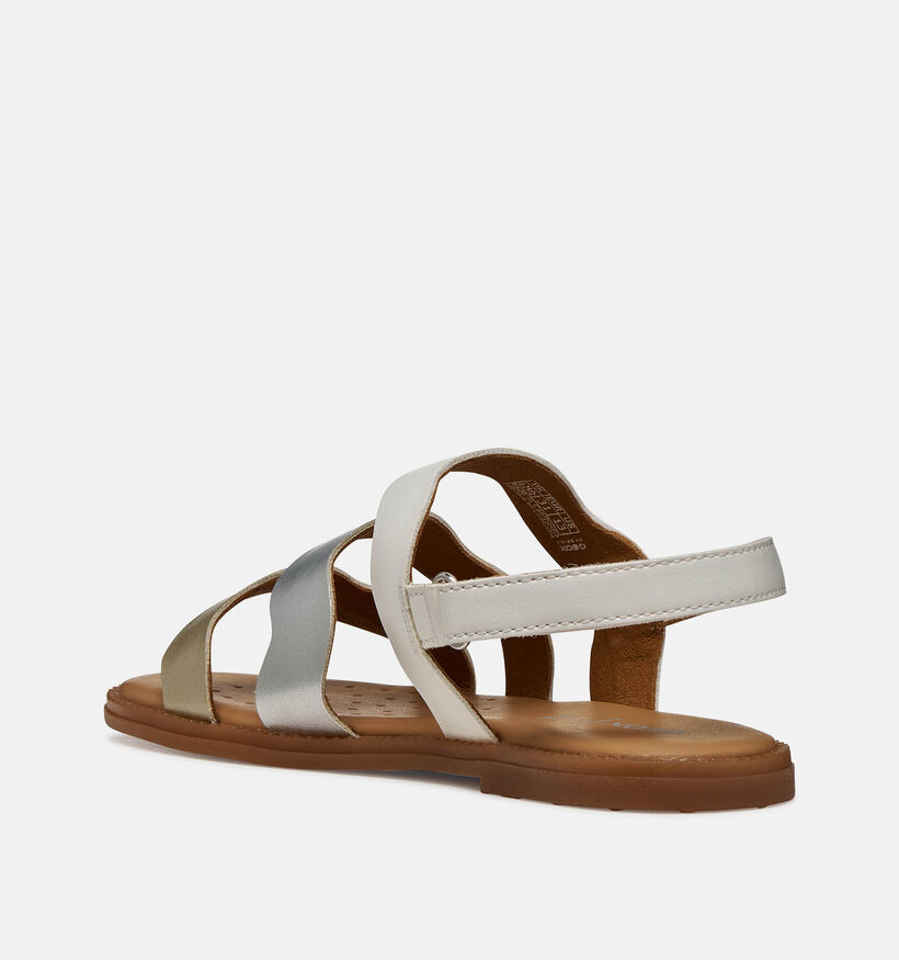 Geox Karly Sandales en Blanc pour filles (370122)