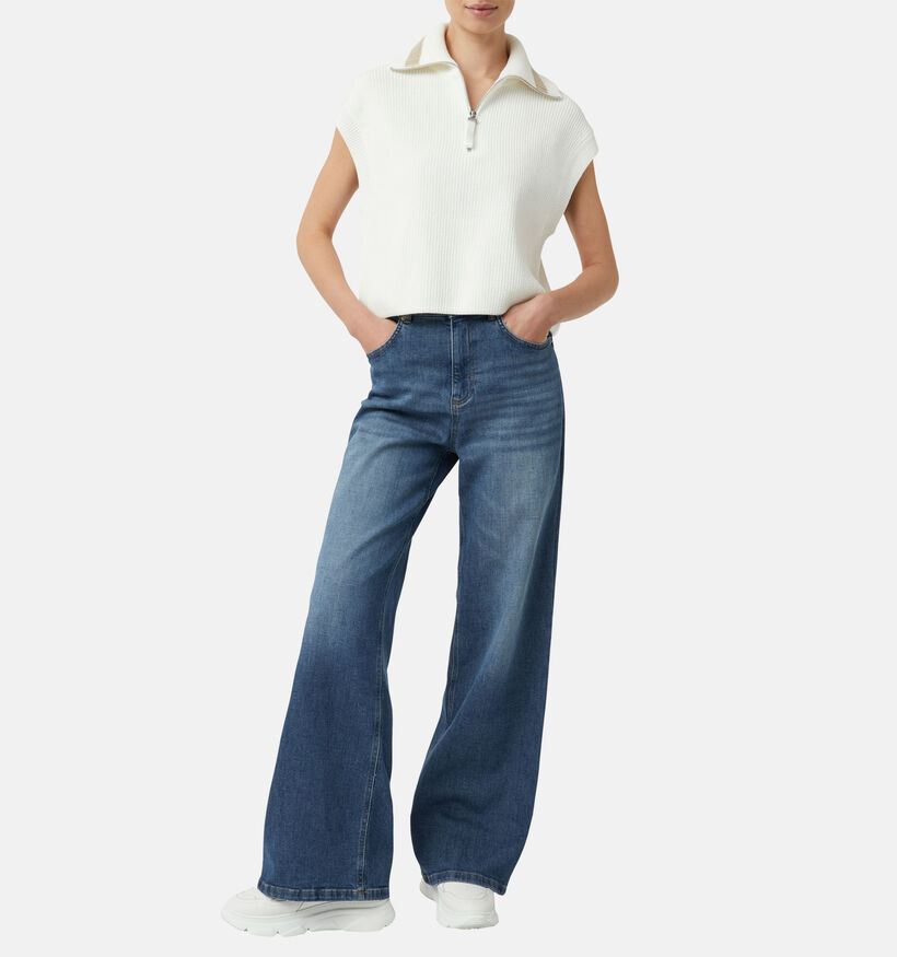 comma casual identity Witte Trui Korte Mouwen voor dames (364859)