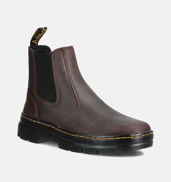 Dr. Martens Boots Zwart/Gaucho Crazy Horse/Bruin/Grijs
