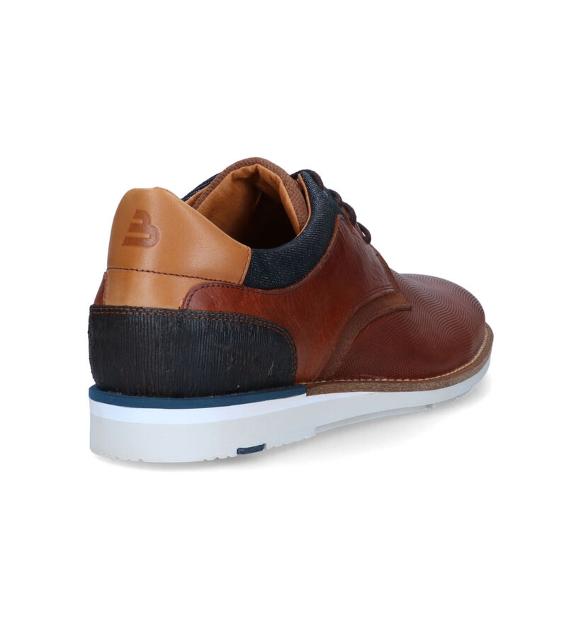 Bullboxer Chaussures à lacets en Cognac pour hommes (319443) - pour semelles orthopédiques