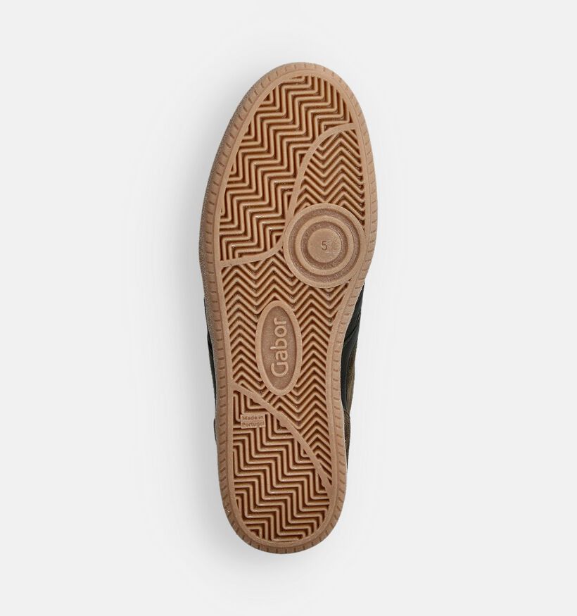 Gabor Donkergroene Sneakers voor dames (363121) - geschikt voor steunzolen