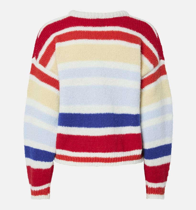 Pieces Pcolivia O-Neck Knit Strepenprint Pull voor dames (361152)