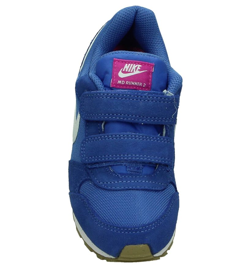 Nike MD Runner Blauwe Sneakers in stof (198110)