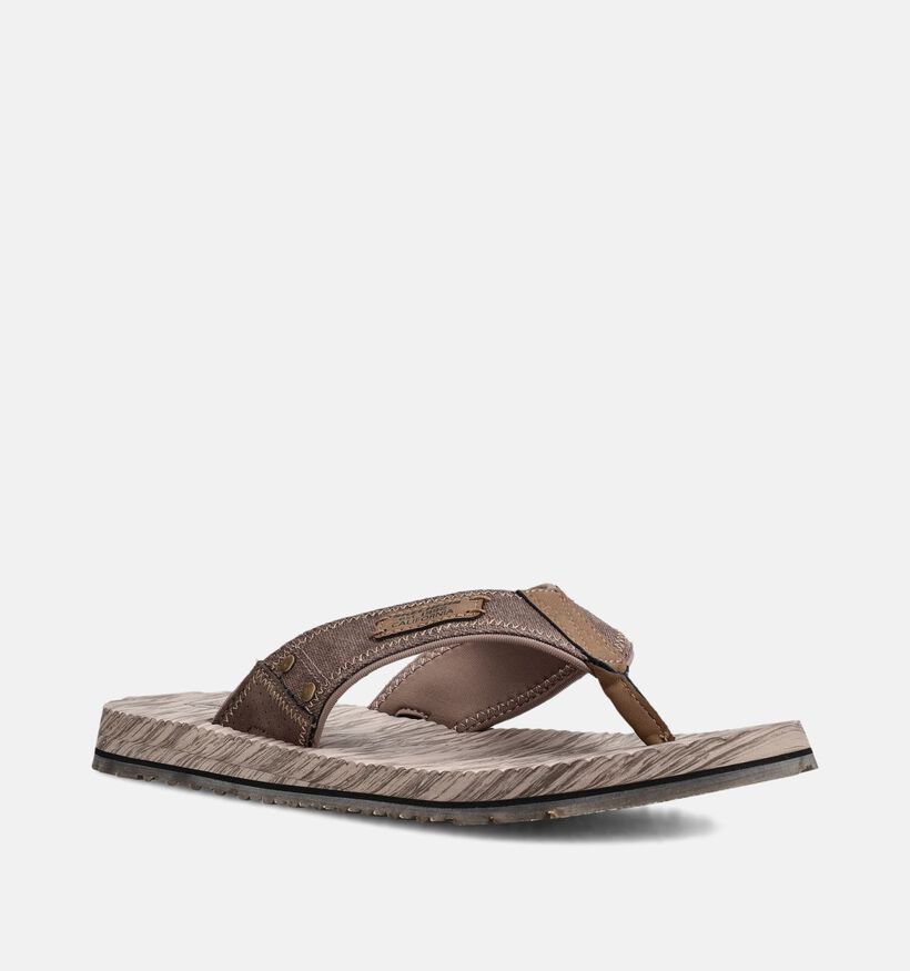 Skechers Quill Bruine Teenslippers voor heren (371042)