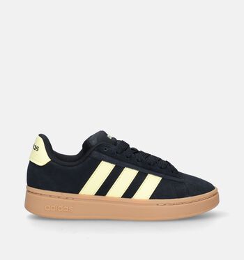 adidas Grand Court Low Baskets Core Black/Almost Yellow/Gum Three