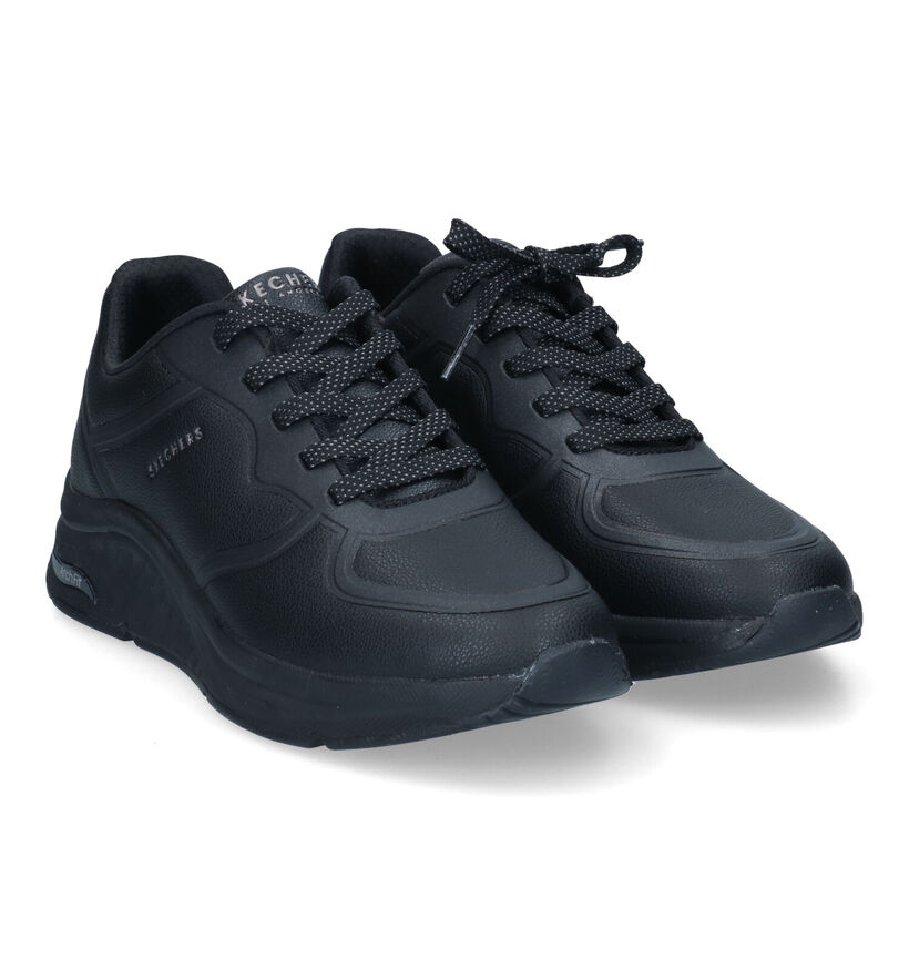 Skechers Arch Fit Zwarte Sneakers voor dames (318166) - geschikt voor steunzolen