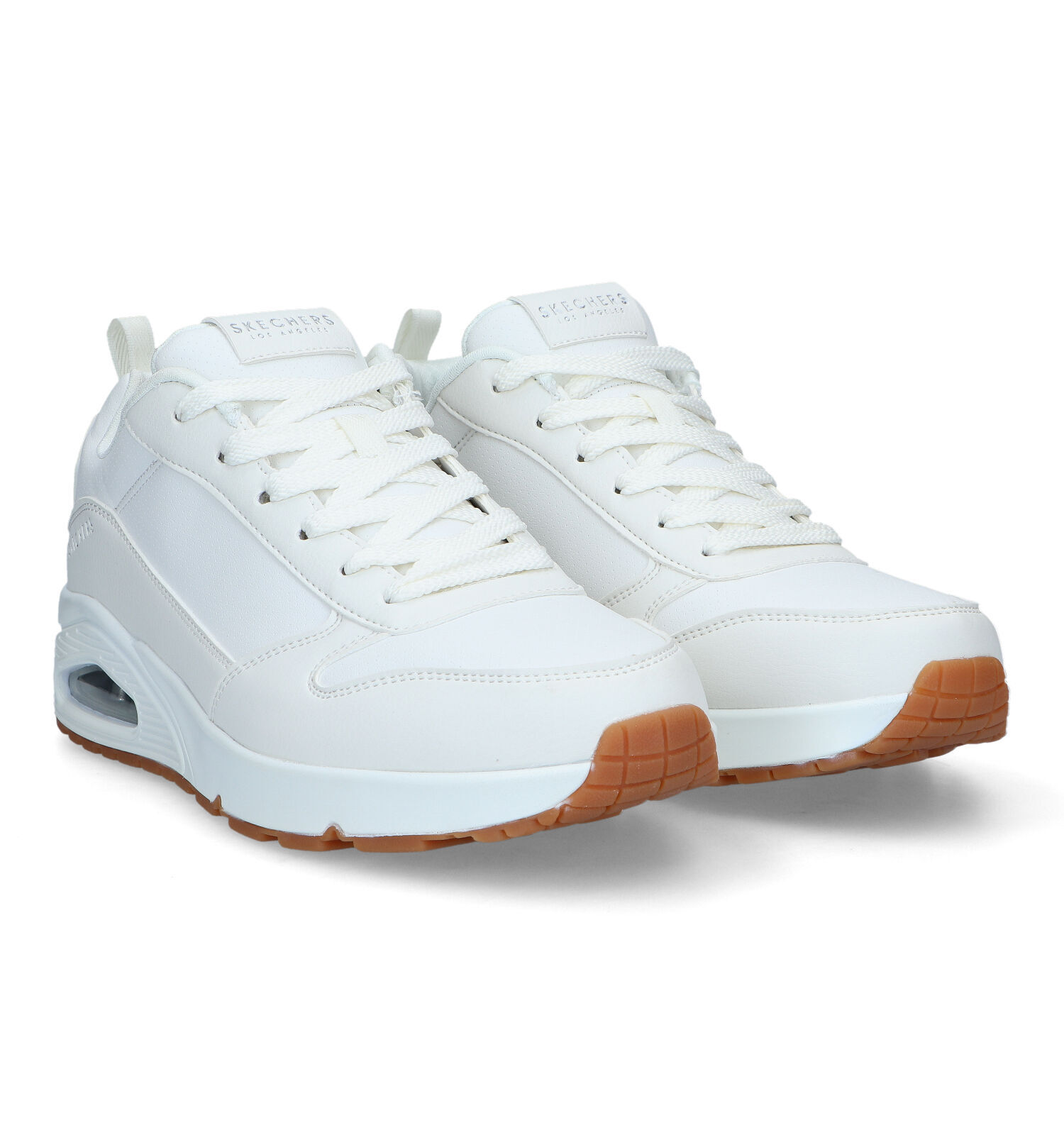 Witte skechers heren store