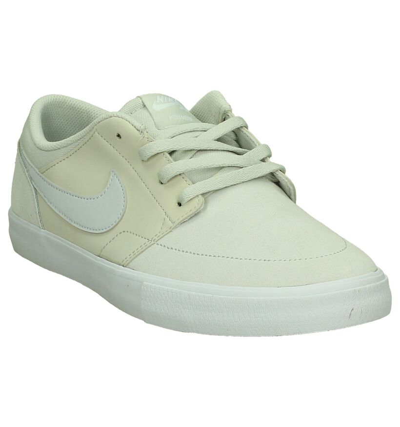 Ecru Skateschoen Nike SB Portmore in kunstleer (198306)