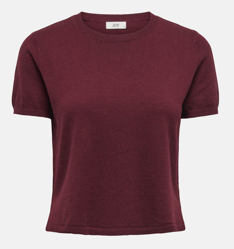 JDY Bodil Knit Bordeaux T-shirt voor dames (359946)