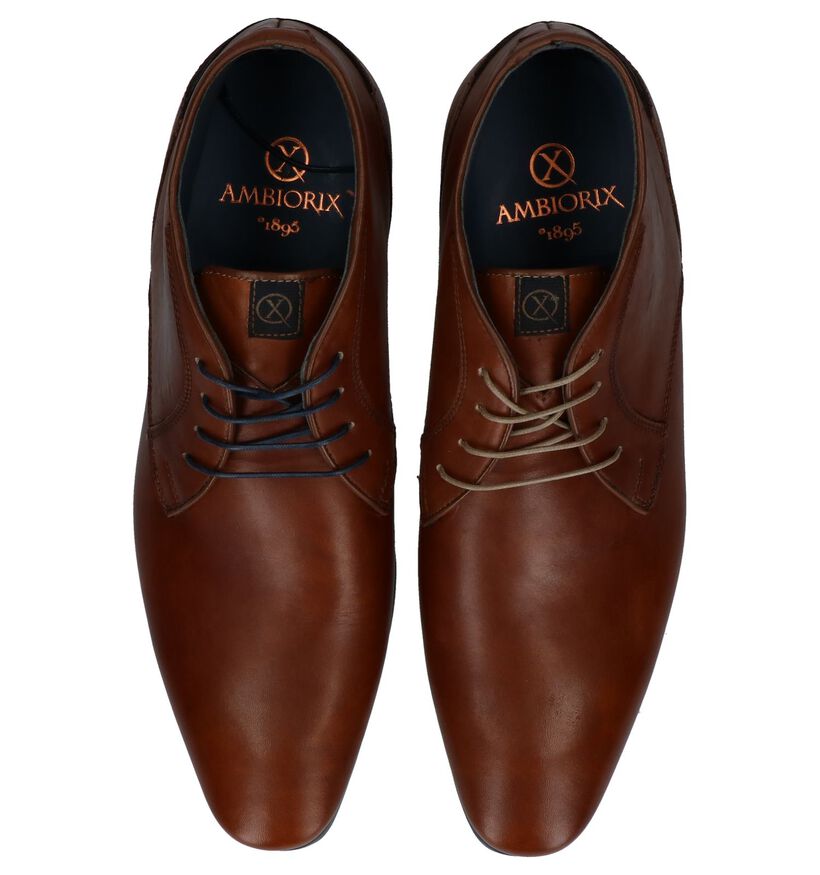 Ambiorix Chaussures hautes en Cognac en cuir (231740)