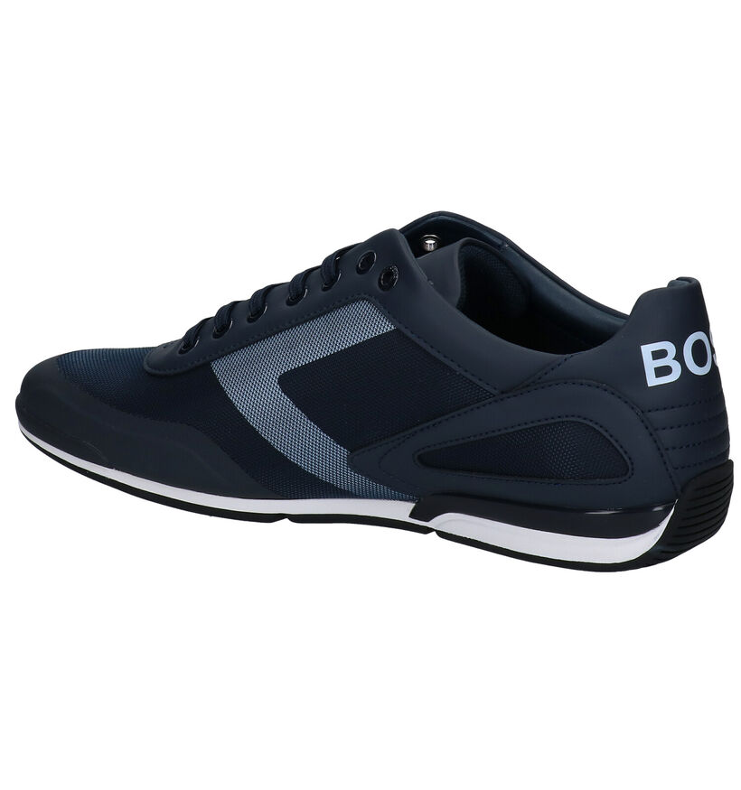 Hugo Boss Saturn Chaussures à lacets en Bleu en simili cuir (281667)