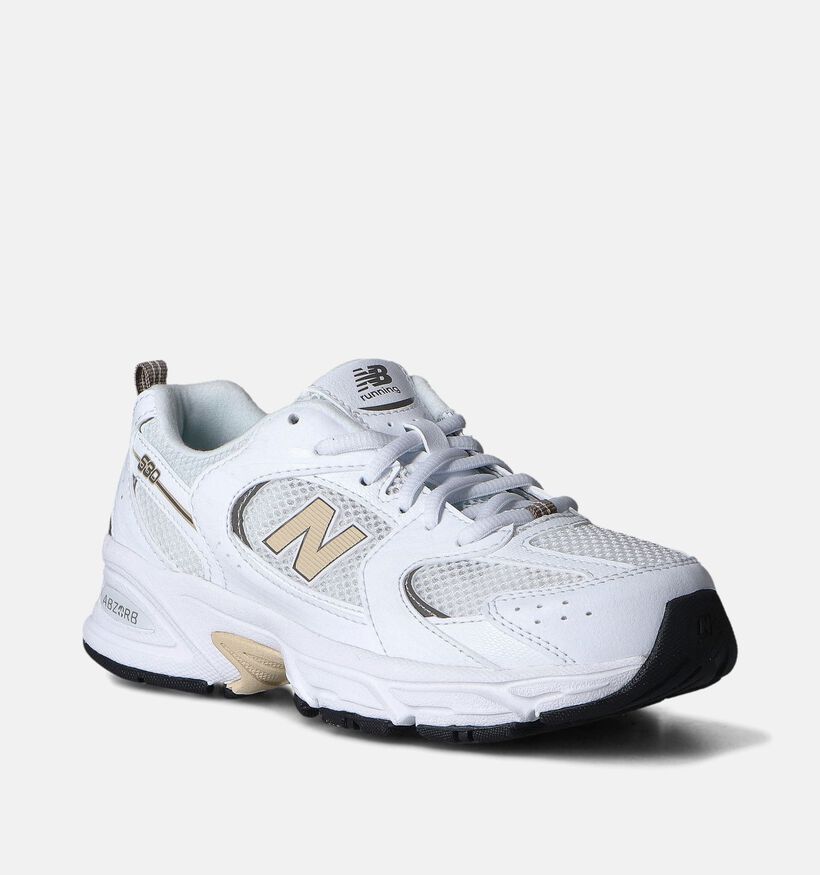 New Balance GR 530 Baskets en Argent pour filles, garçons (350580) - pour semelles orthopédiques