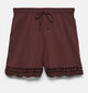 Vero Moda Gabby Short en Bordeaux pour femmes (369381)