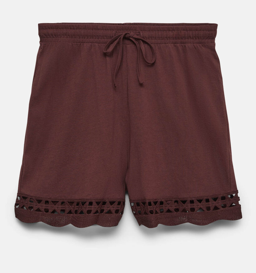 Vero Moda Gabby Short en Bordeaux pour femmes (369381)
