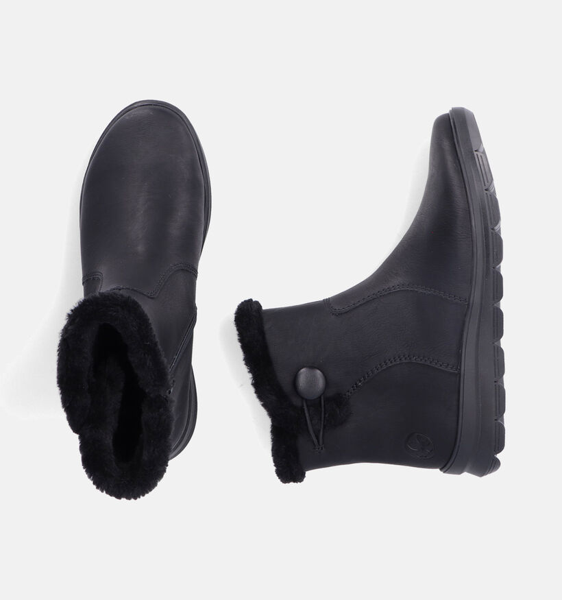 Rieker Bottines à talons en Noir pour femmes (347422) - pour semelles orthopédiques
