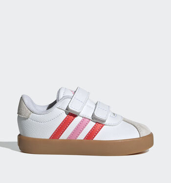 adidas VL Court 3.0 Low Baskets Cloud White / Linen Green Met. / Sandy Pink Met./Cloud White/ Linen Greyen Metallic/ Sandy Pink Metallic/Cloud White/ Clear Pink/ Better Scarlet/Aurora Plum/Zero Metallic/Pink Gum