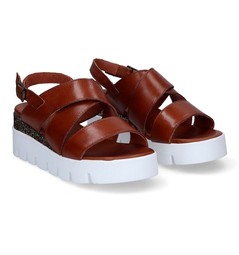 Sweet Lemon Sacoh Sandales en Cognac en cuir (308844)