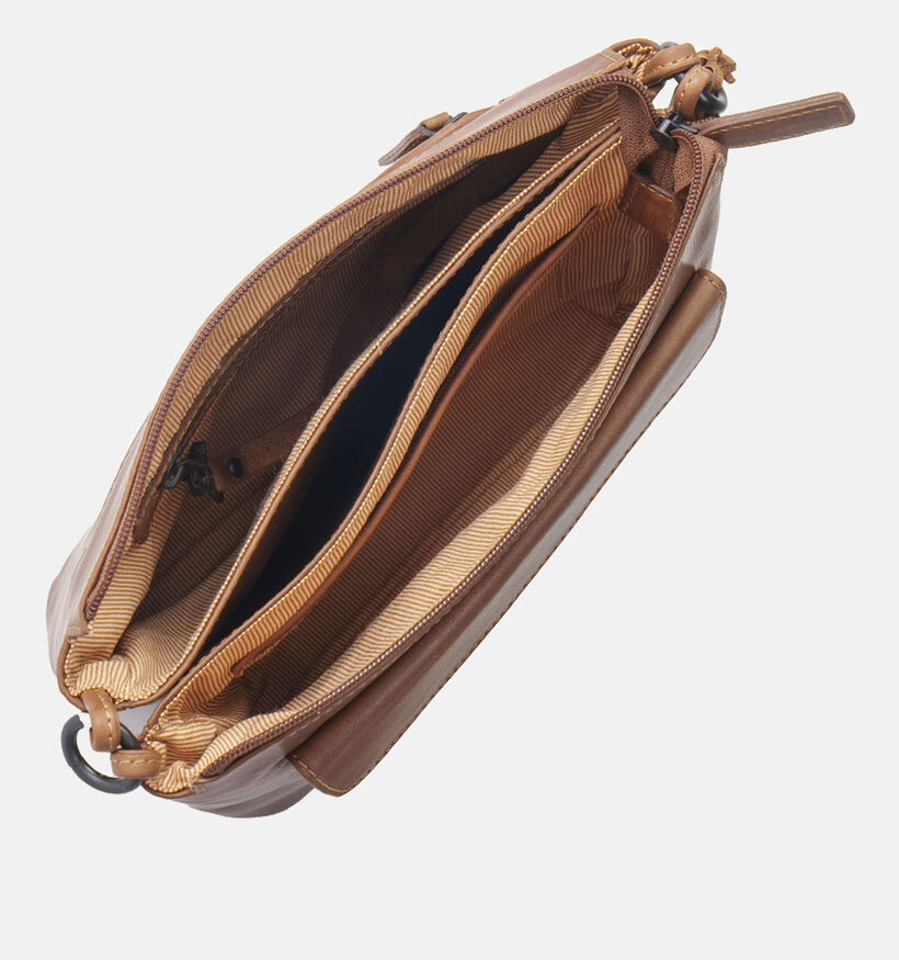 Saccoo Arano Cognac Crossbody tas voor dames (358334)