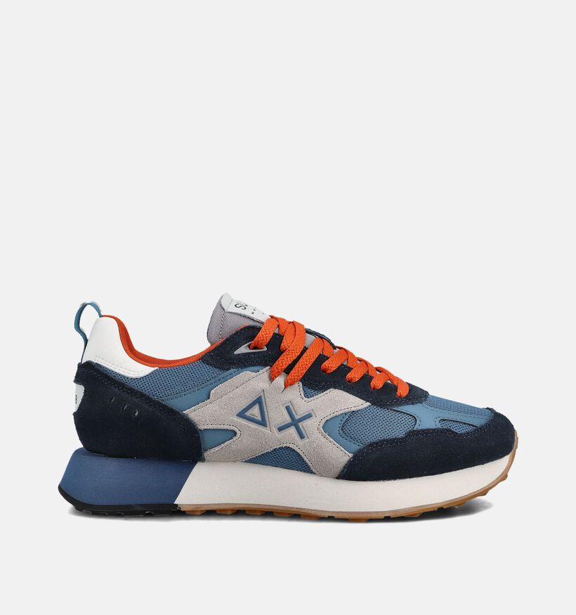 Sun68 Chaussures plates en Bleu pour hommes (361804) - pour semelles orthopédiques