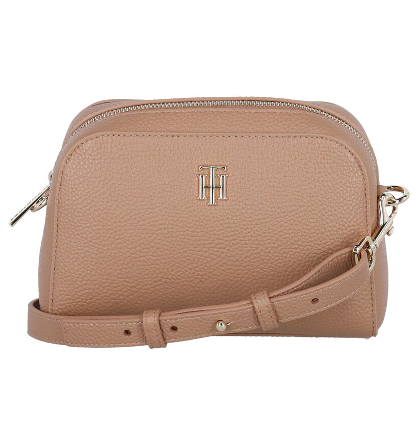 Tommy Hilfiger TH Essence Sac porté croisé en Beige en simili cuir (280424)