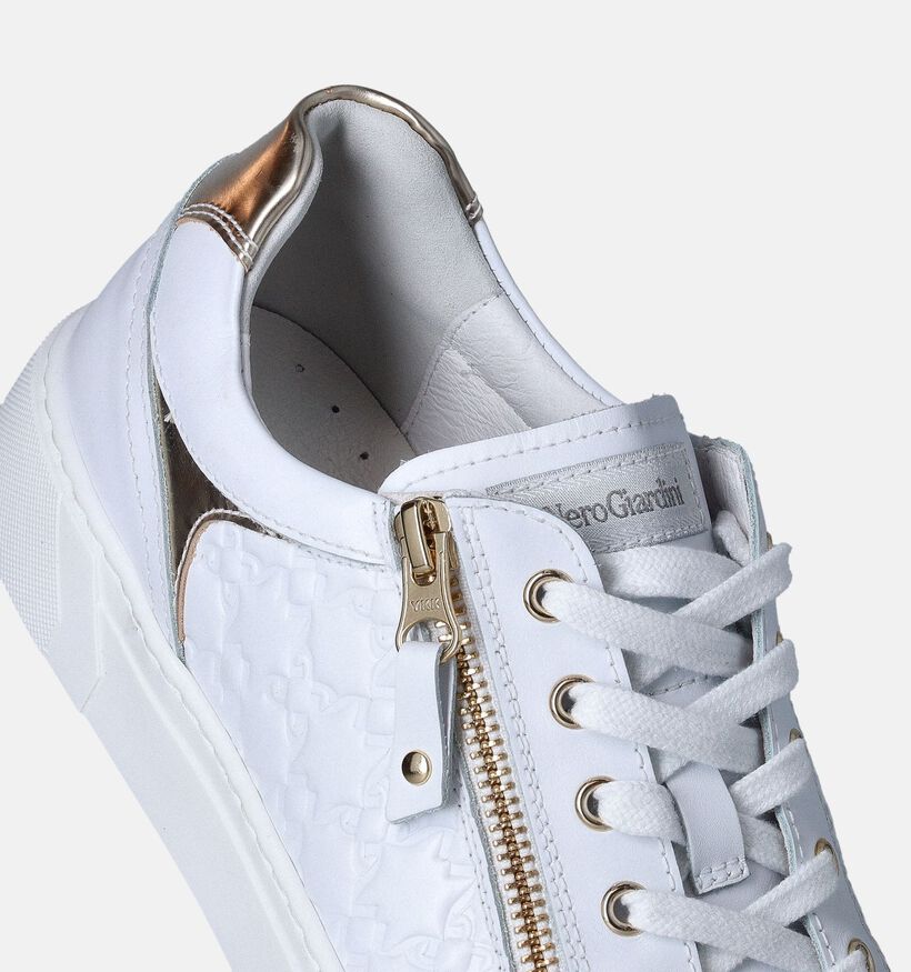 NeroGiardini Witte Sneakers voor dames (358343) - geschikt voor steunzolen