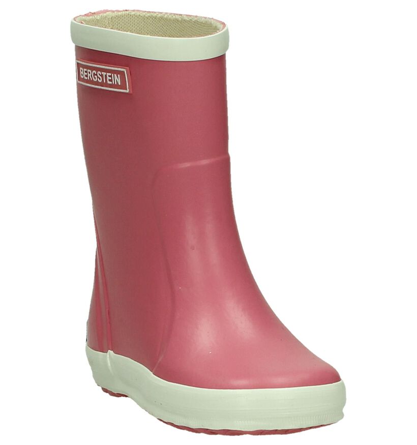 Bergstein Bottes de pluie en Rose pour filles (180417) - pour semelles orthopédiques