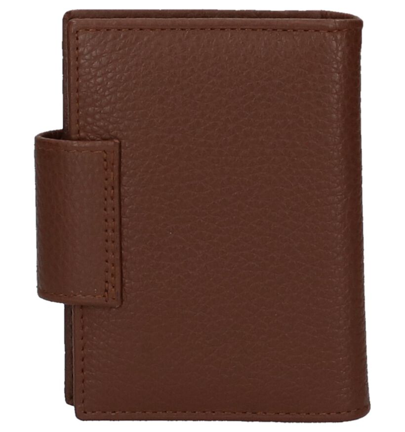 Crinkles Porte-cartes en Marron en cuir (263713)