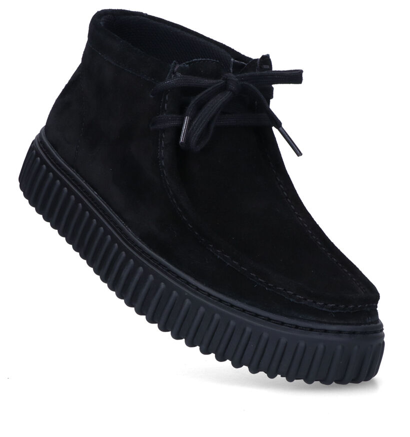 Clarks Torhill Zwarte Hoge schoenen voor heren (330667) - geschikt voor steunzolen