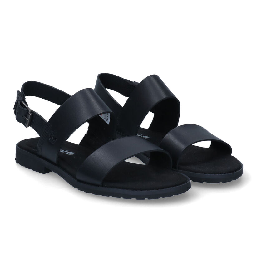 Timberland Chicago Riverside Zwarte Sandalen in leer (303760)