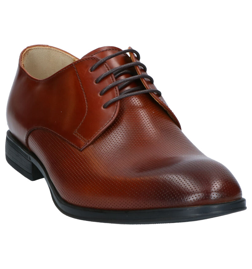 Cognac Geklede Schoenen Steptronic Foxx in leer (269330)