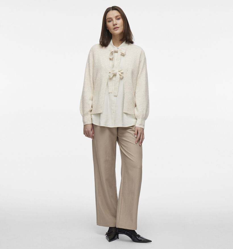 Vila Ellie Beige Gebreide cardigan voor dames (353029)