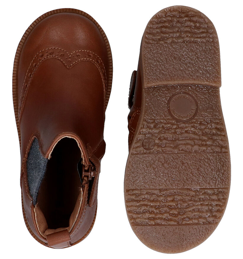 Romagnoli Chelsea Boots en Cognac en cuir (281526)