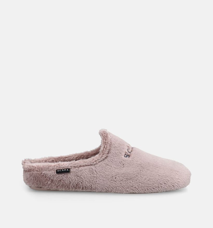 Scapa Taupe Open Pantoffels voor dames (380859) - geschikt voor steunzolen