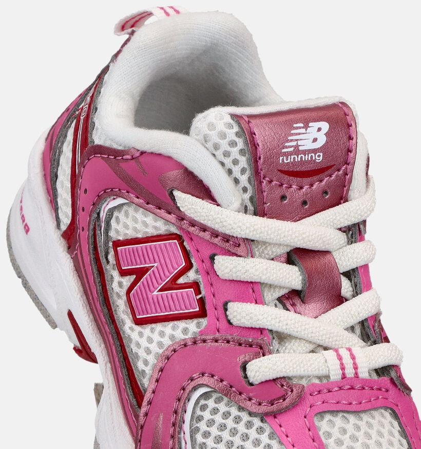 New Balance Baskets basses en Argent pour filles (366394) - pour semelles orthop&eacute;diques
