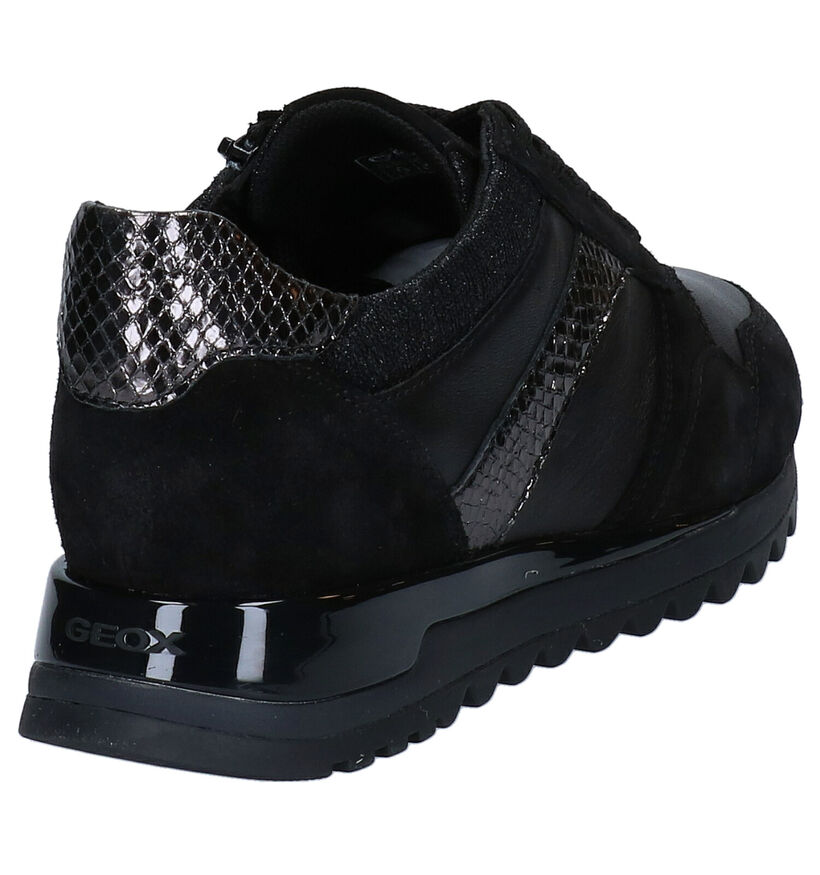 Geox Tabelya Chaussures à Lacets en Noir en cuir (278858)